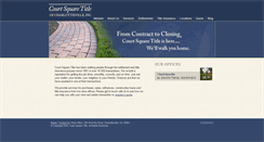 Desktop Screenshot of courtsquaretitle.com